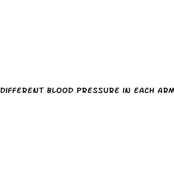different blood pressure in each arm