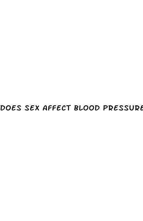 does sex affect blood pressure