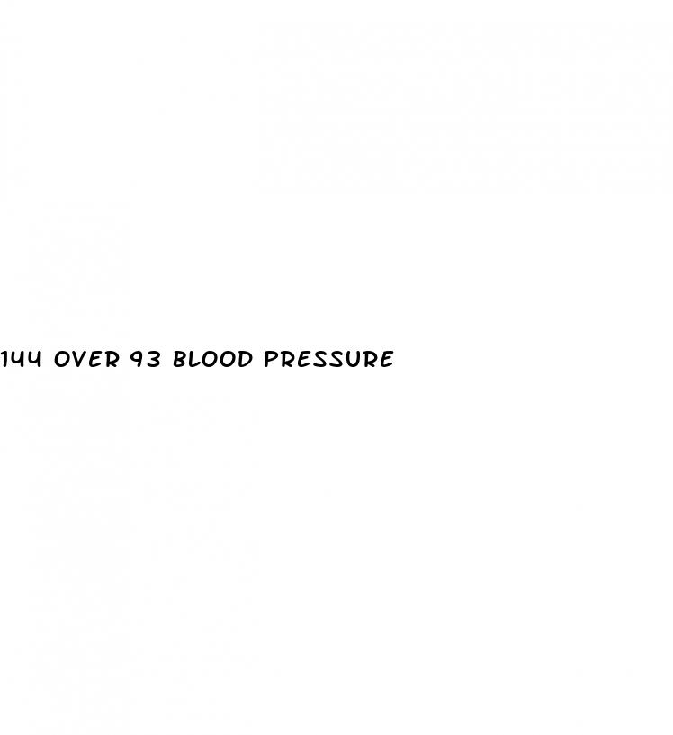 144 over 93 blood pressure