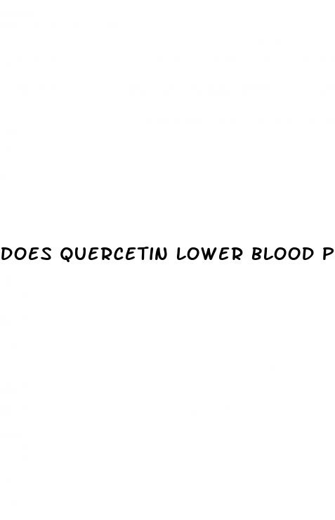 does quercetin lower blood pressure