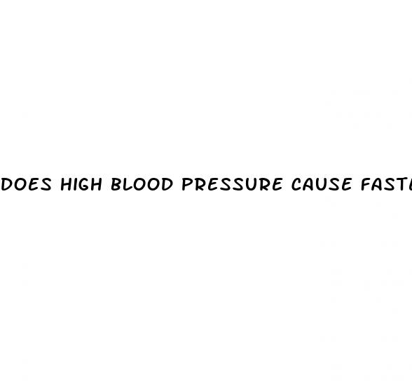 does high blood pressure cause faster heart rate
