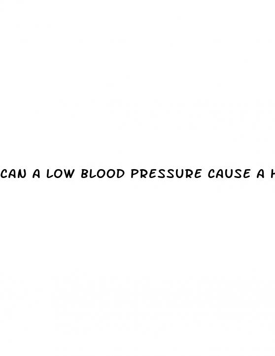 can a low blood pressure cause a headache