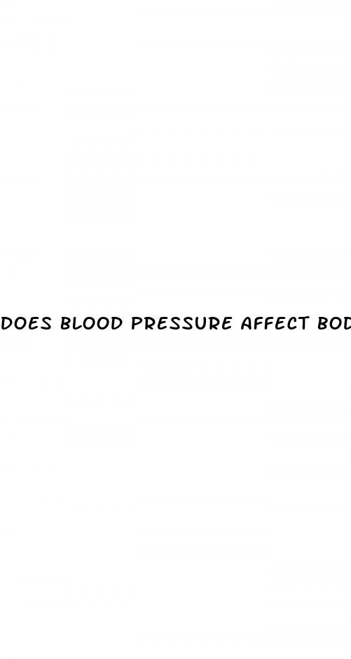 does blood pressure affect body temperature
