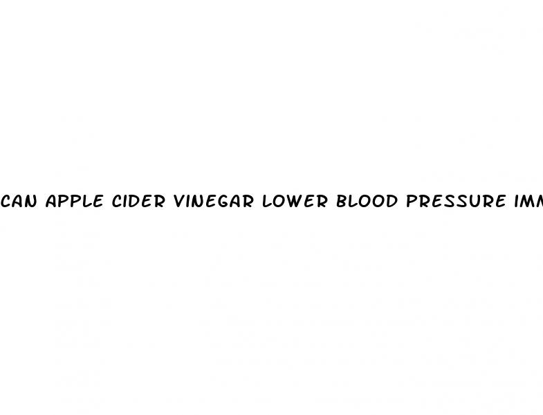 can apple cider vinegar lower blood pressure immediately