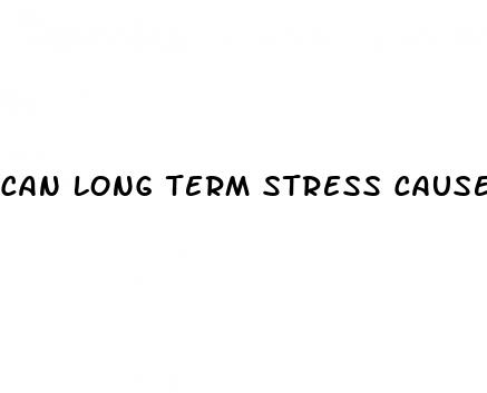 can long term stress cause high blood pressure