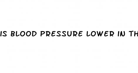 is blood pressure lower in the morning