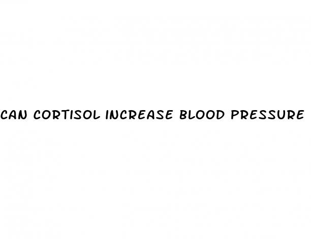 can cortisol increase blood pressure