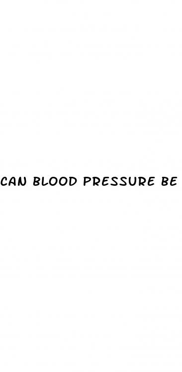 can blood pressure be taken on leg