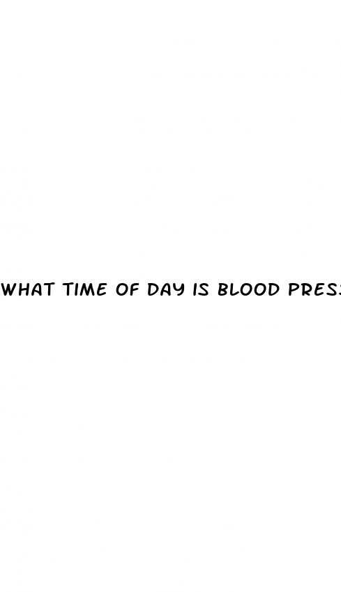 what time of day is blood pressure lowest
