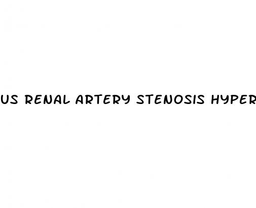us renal artery stenosis hypertension complete