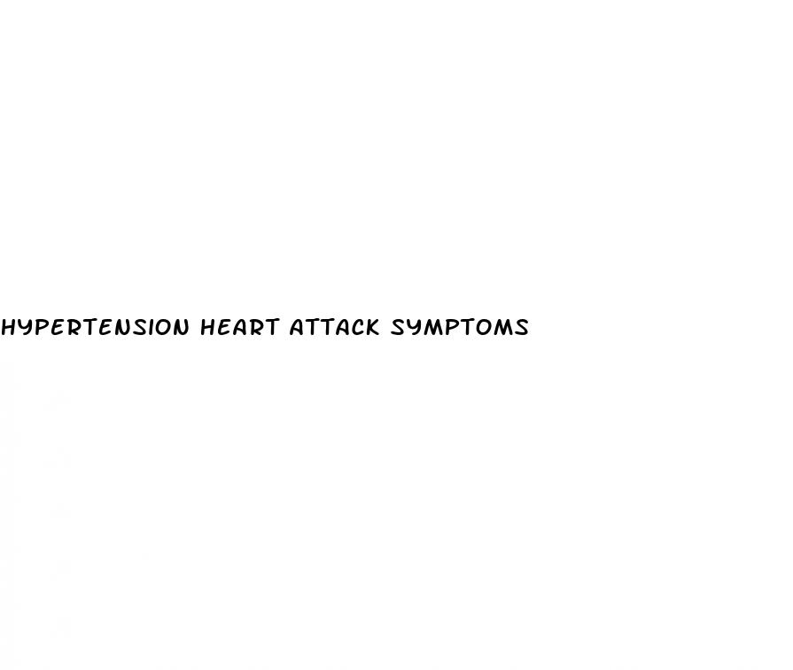 hypertension heart attack symptoms