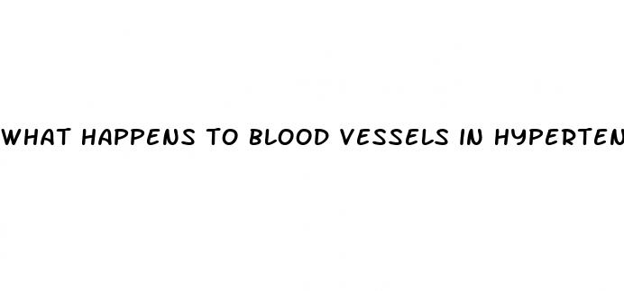 what happens to blood vessels in hypertension