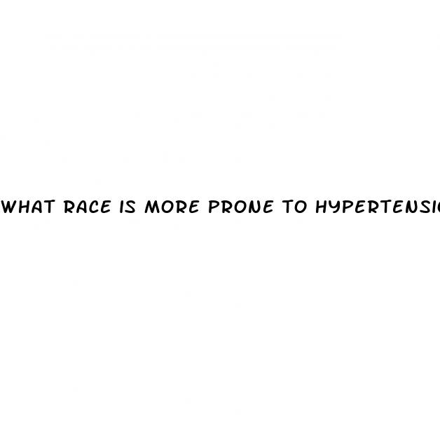 what race is more prone to hypertension