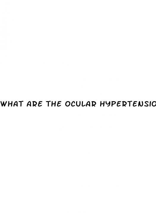 what are the ocular hypertension numbers for children