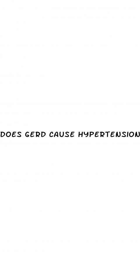does gerd cause hypertension