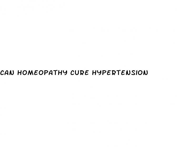 can homeopathy cure hypertension