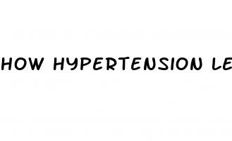 how hypertension leads to kidney failure