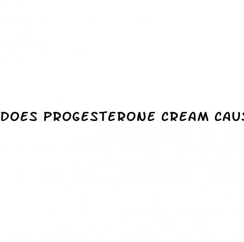 does progesterone cream cause hypertension