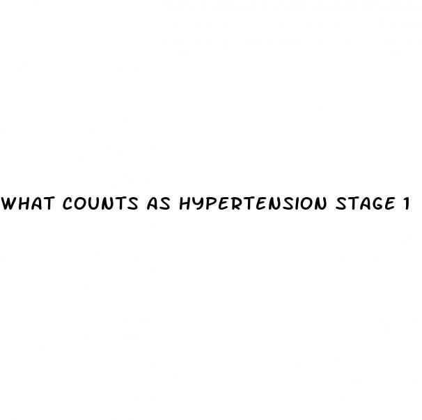 what counts as hypertension stage 1