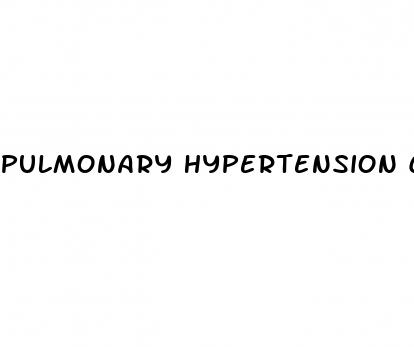 pulmonary hypertension consensus statement