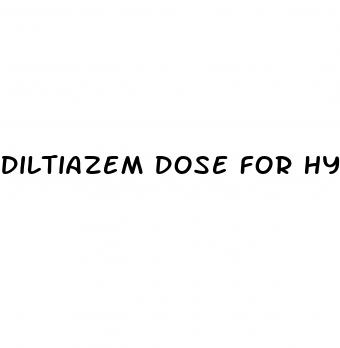 diltiazem dose for hypertension