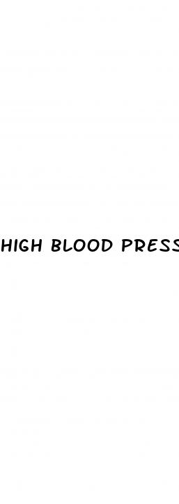 high blood pressure at hospital