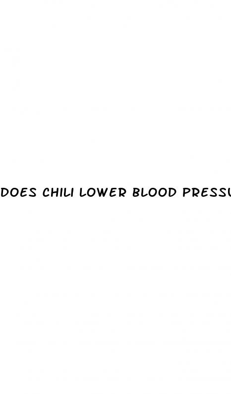 does chili lower blood pressure