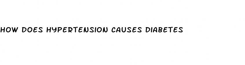 how does hypertension causes diabetes