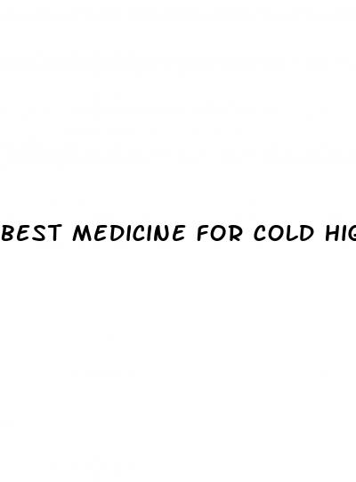 best medicine for cold high blood pressure
