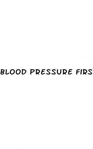 blood pressure first number high
