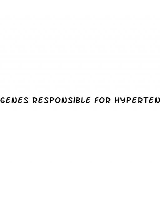 genes responsible for hypertension