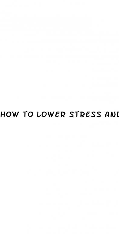 how to lower stress and blood pressure