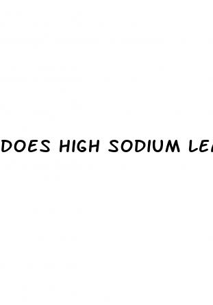 does high sodium lead to hypertension