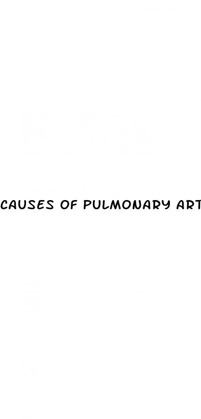 causes of pulmonary arterial hypertension
