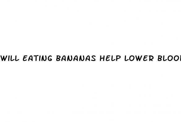 will eating bananas help lower blood pressure