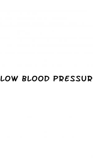 low blood pressure in pediatrics