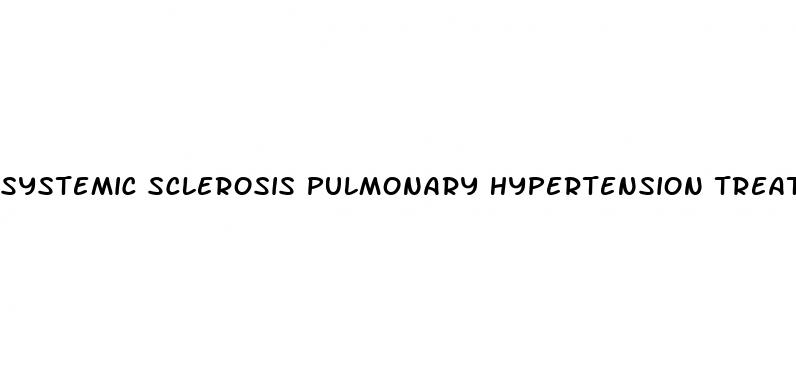 systemic sclerosis pulmonary hypertension treatment
