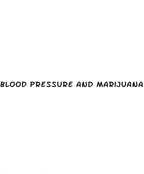 blood pressure and marijuana