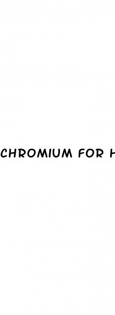 chromium for high blood pressure