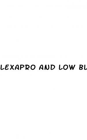 lexapro and low blood pressure