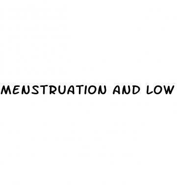 menstruation and low blood pressure