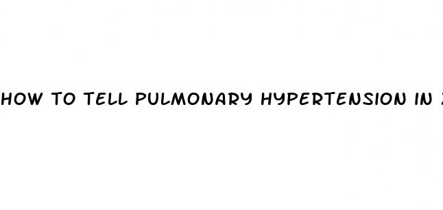 how to tell pulmonary hypertension in x rays dog
