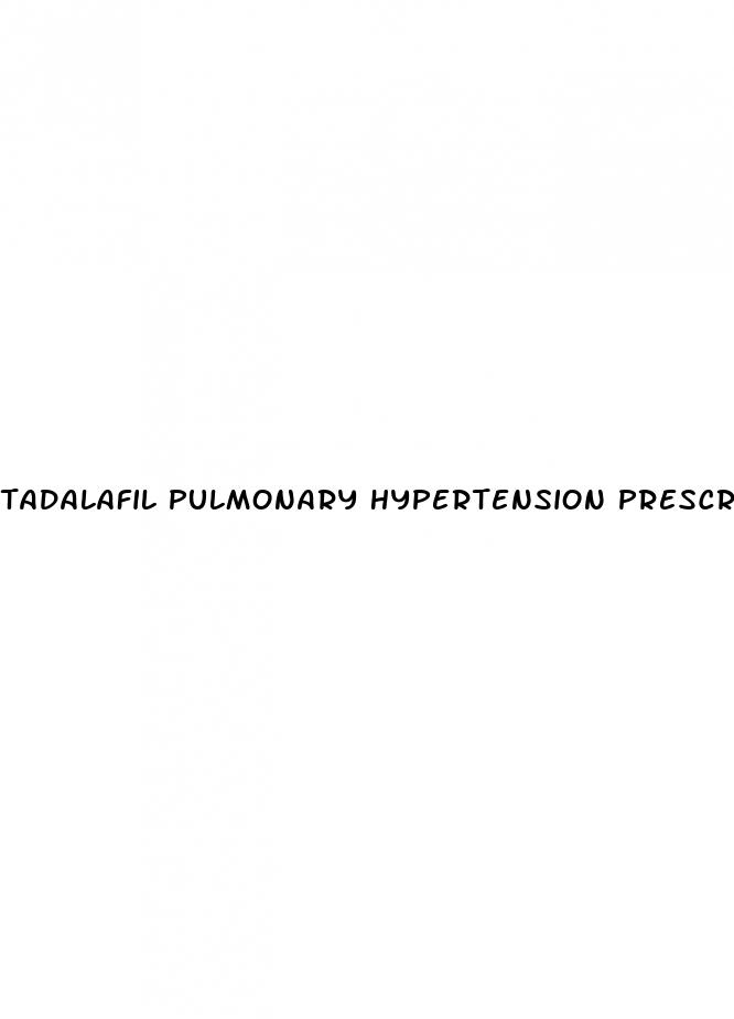 tadalafil pulmonary hypertension prescribing information