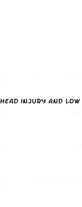 head injury and low blood pressure