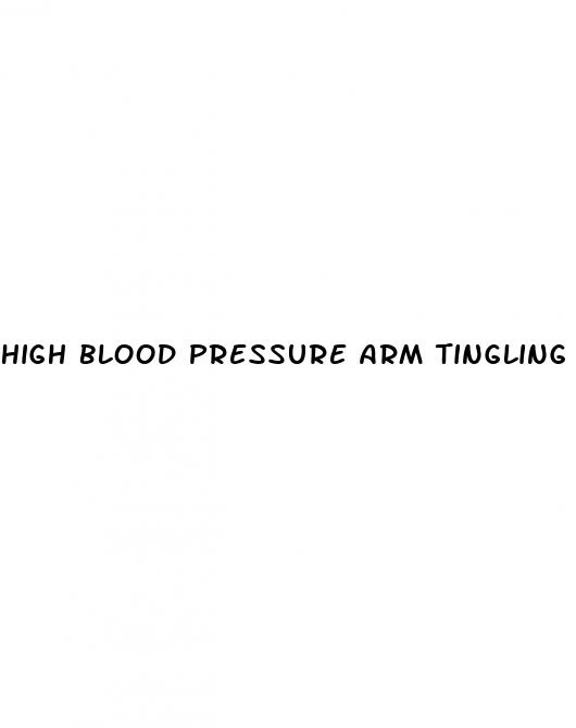 high blood pressure arm tingling