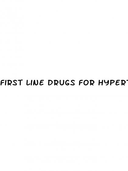 first line drugs for hypertension