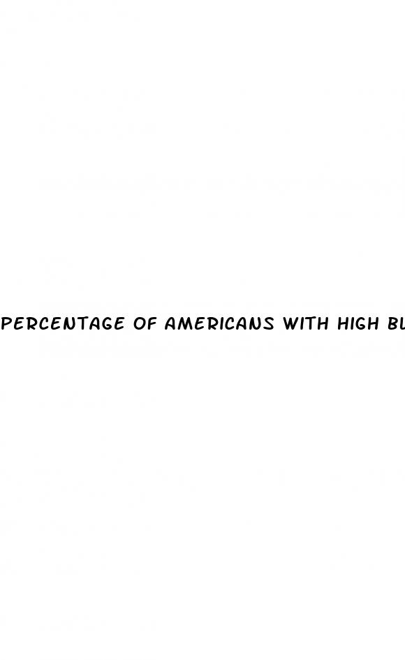 percentage of americans with high blood pressure