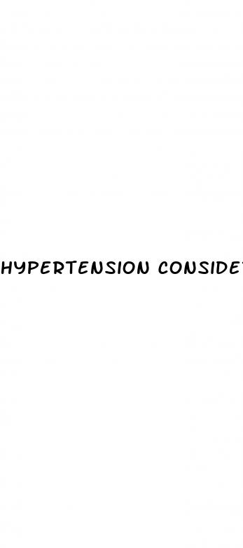 hypertension considered heart disease