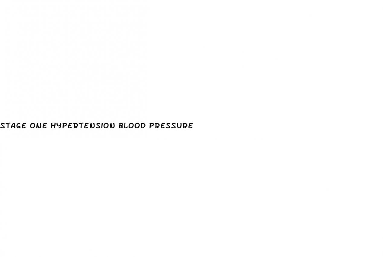 stage one hypertension blood pressure