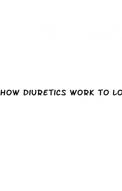 how diuretics work to lower blood pressure